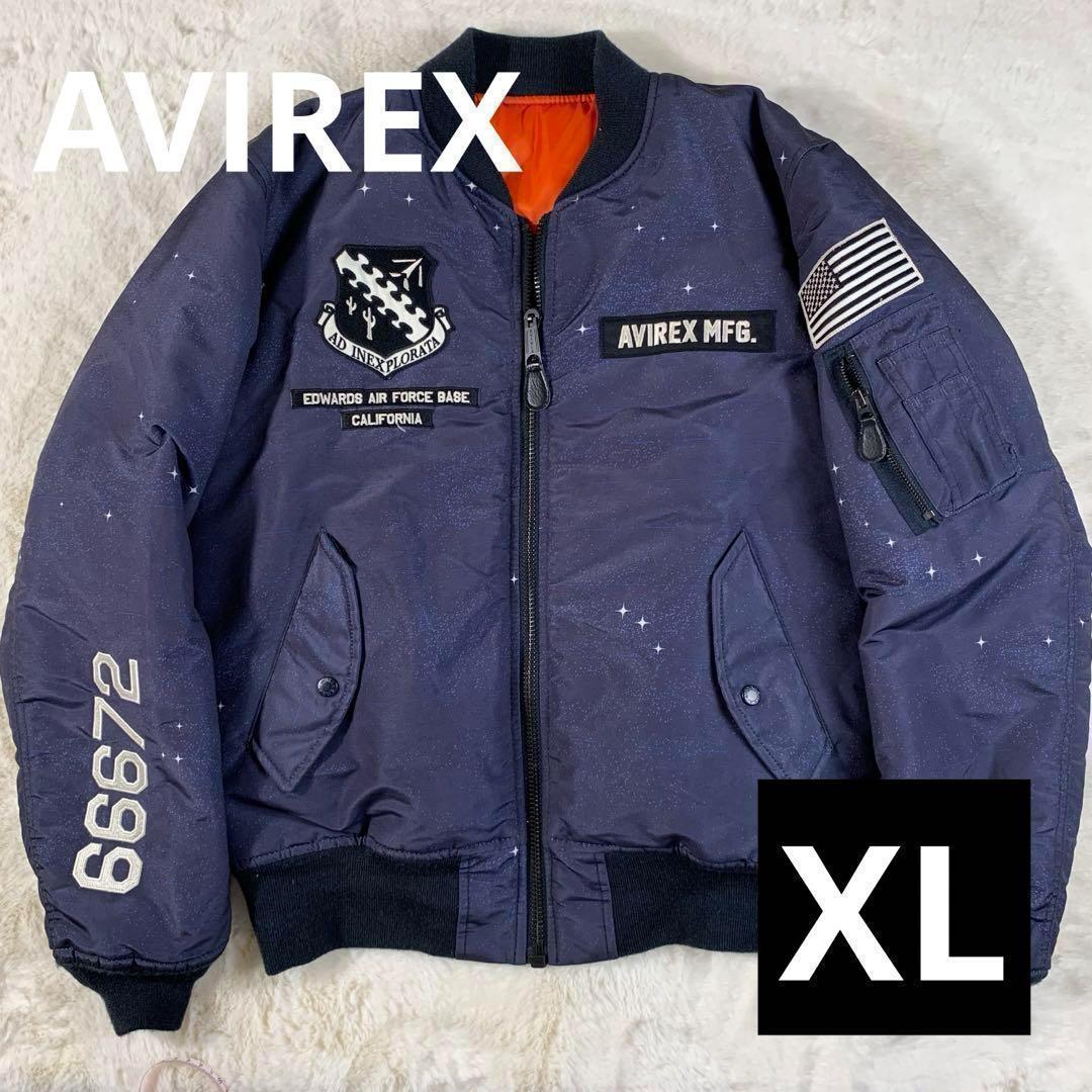 【未使用級】AVIREX フライトジャケット　MA-1 X-15 ワッペン