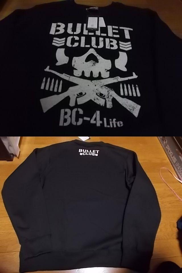 新品 新日本プロレス スウェット トレーナー 黒 LL バレットクラブ