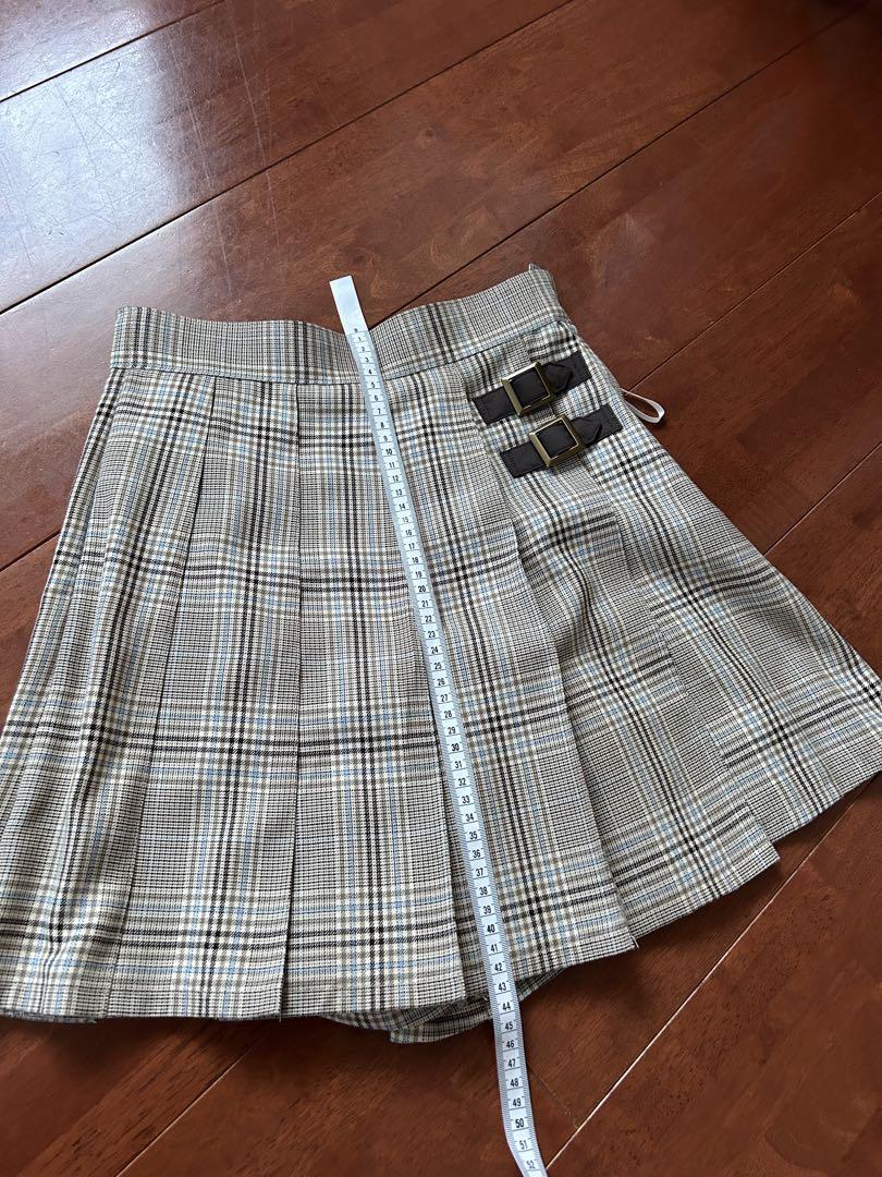 ELLE EN NOIR 卒服　ベージュ色チェック柄　3点セット150センチ