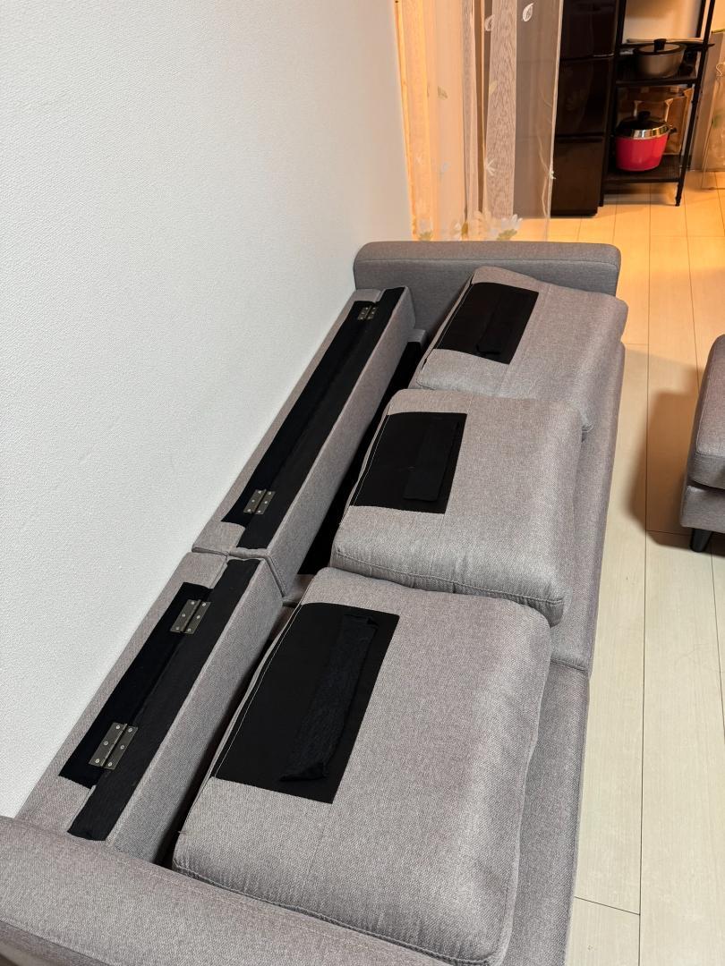 「モダンデコ」ソファー 3人掛け　オットマン別売り