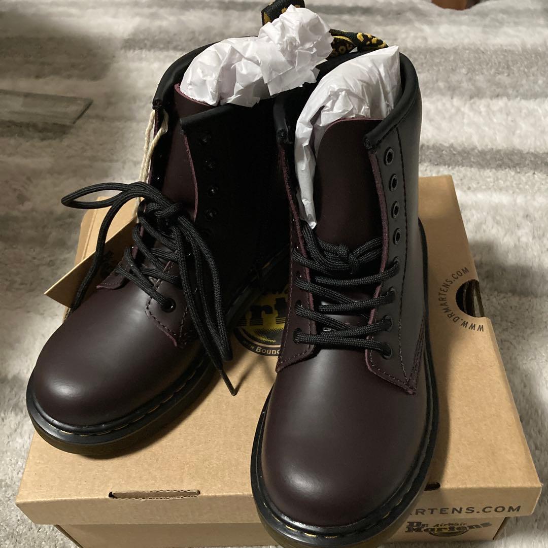 Dr. Martens バーガンディ レザーブーツ 19.517cm以上 Dr.Martens