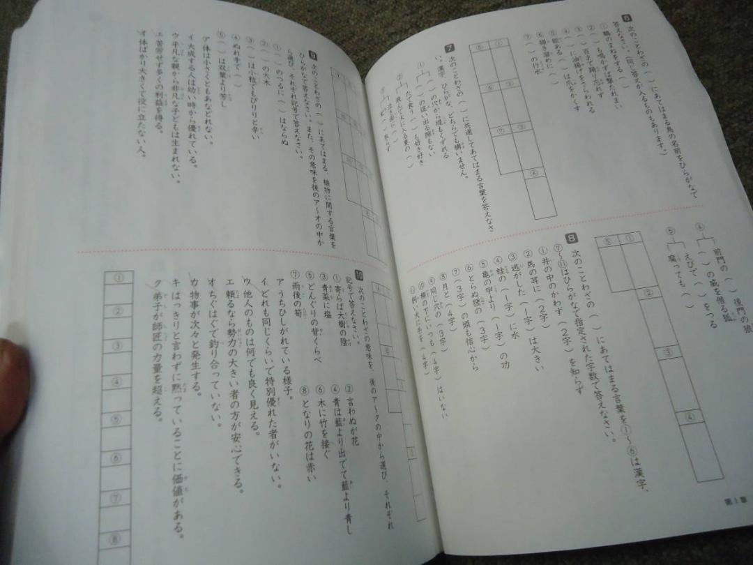 サピックス　言葉ナビ上巻/下巻　　2冊　中古品　塾生専用/非売品　ほぼ未解答