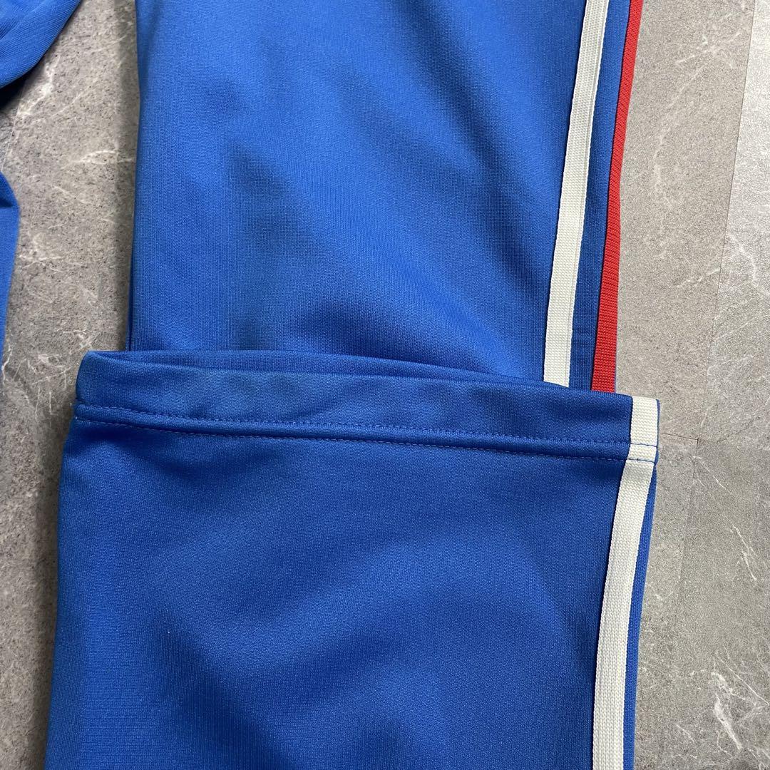 adidas〈フレアトラックパンツ ジャージ 00s 希少カラー ブルー