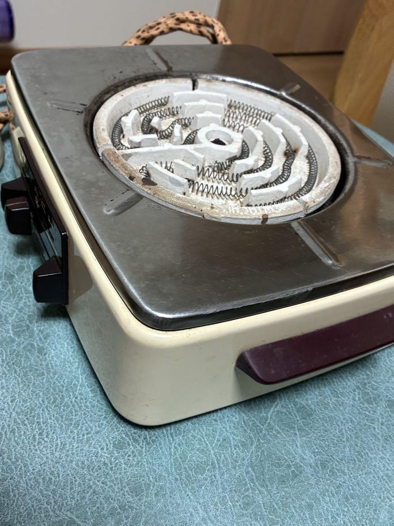 「数量限定 在庫処分セール」 日立 電気コンロHS-610 昭和レトロ キッチン家電