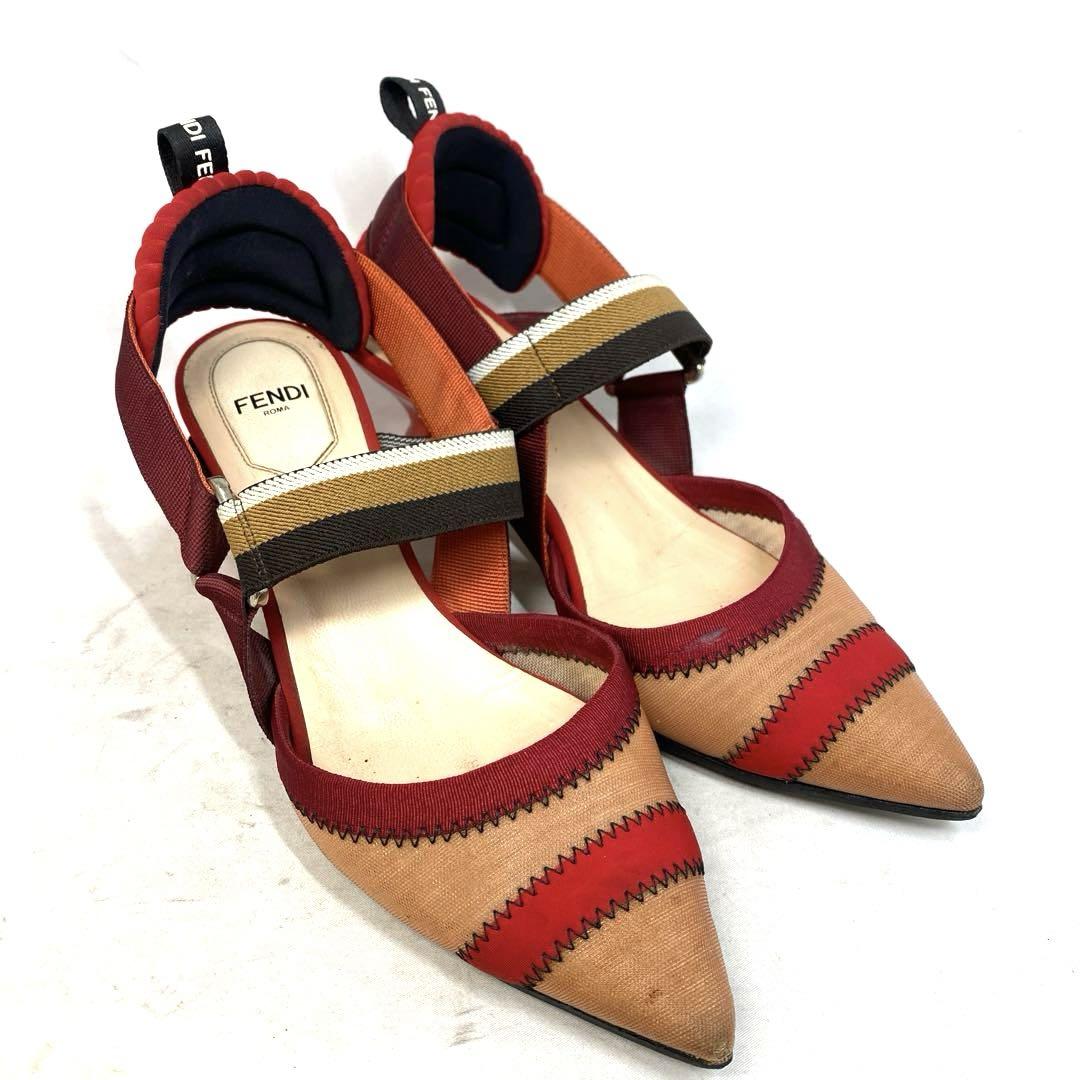 フェンディ FENDI コリブリ スリングバックシューズサイズ「36 1/2」