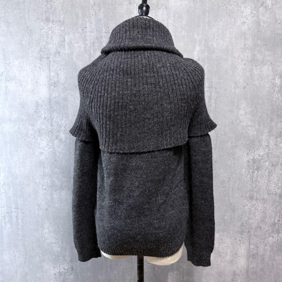 美品✨Y's アルパカ混 変形ケープニットタートルネックニット ヨウジヤマモト 美品✨Y's アルパカ混 変形ケープニットタートルネックニット ヨウジヤマモト
