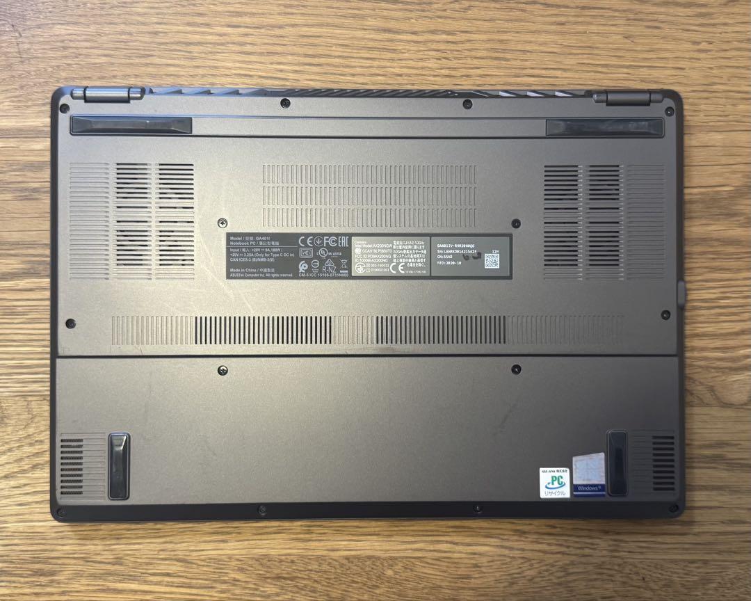 【ジャンク】ASUS ROG Zephyrus G14 GA401i