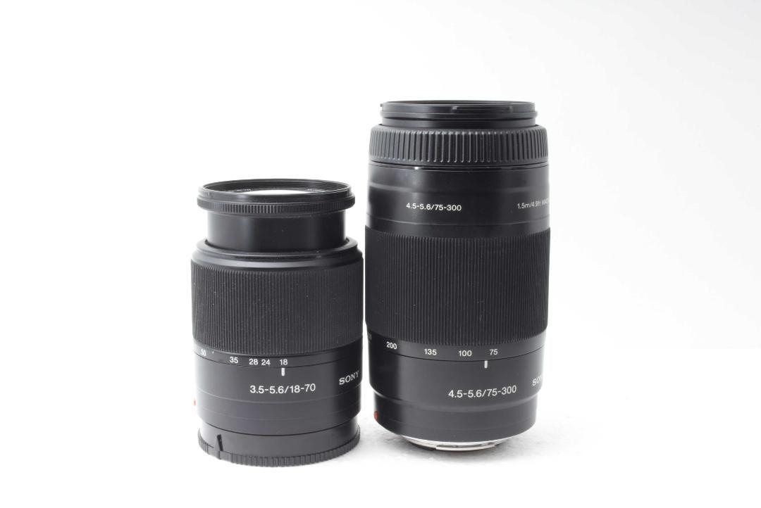SONY α300 ダブルレンズキットライブビュー搭載で使いやすい！初心者も安心