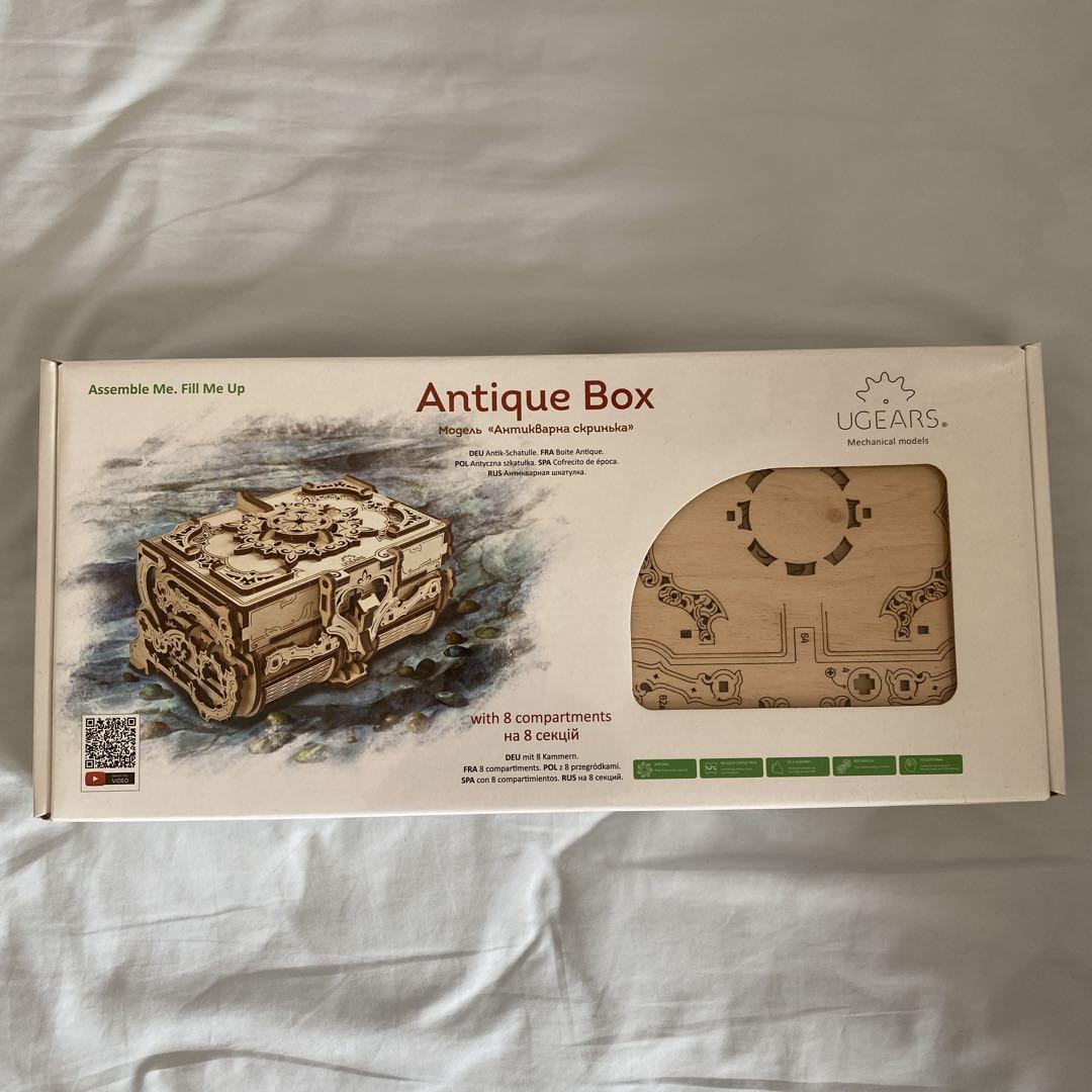 [新品未開封品]UGEARS ユーギアーズ アンティークボックス模型製作用品