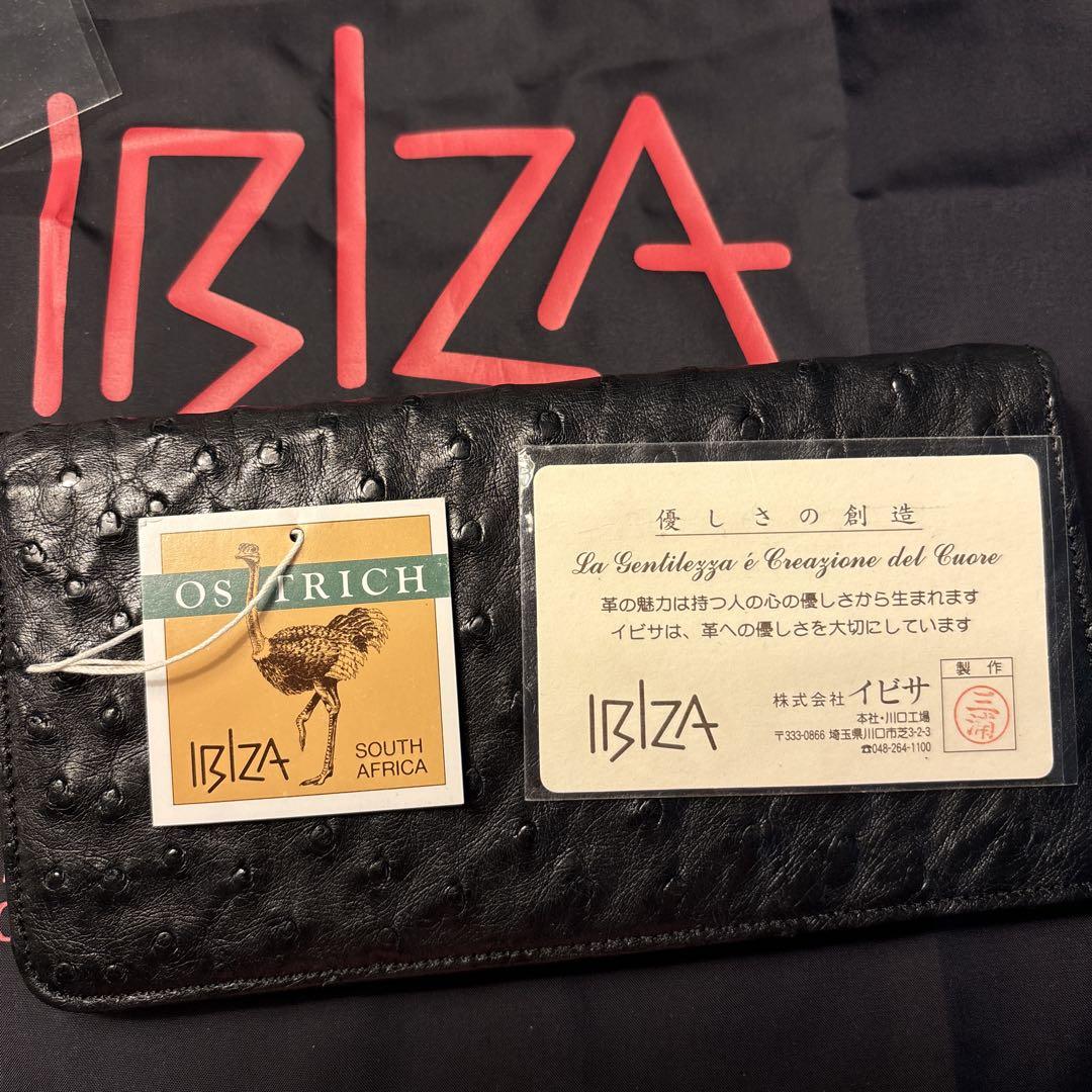 IBIZA オーストリッチ 長財布 ブラック - メルカリ