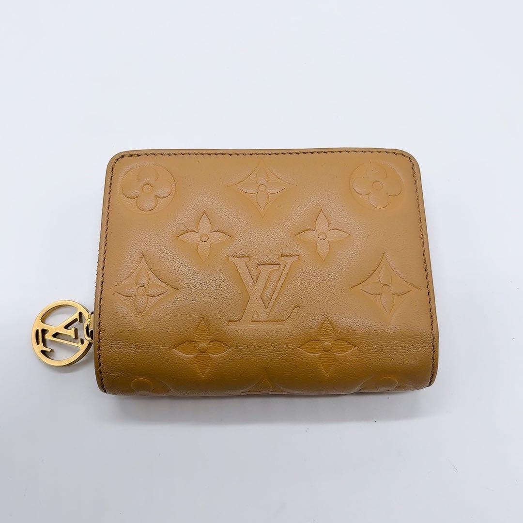 美品 ★大人気Louis Vuitton 二つ折り財布 ベージュ 美品☆LOUIS VUITTON 大人気二つ折り財布 ベージュ - メルカリ