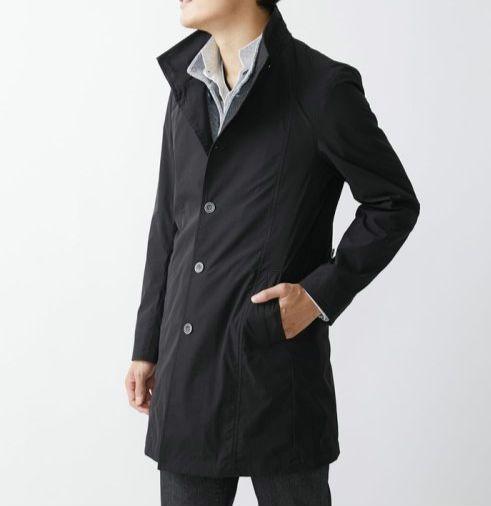新品 MKHOMME 2wayスプリングコート ブラック