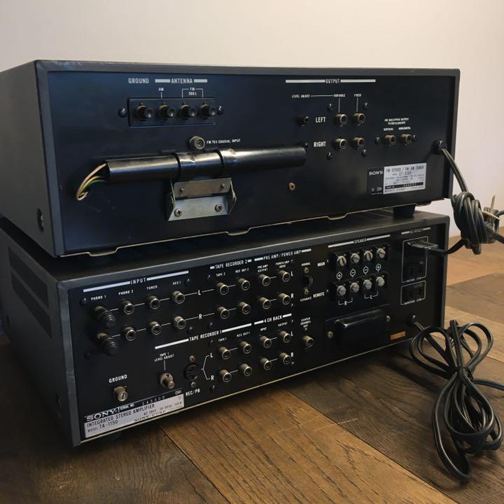 動作品】SONY TA-1150Dプリメインアンプ/ ST-5150 セット