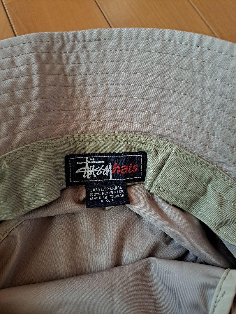 オールドステューシー 紺タグ 80s 90s バケットハット L/XL