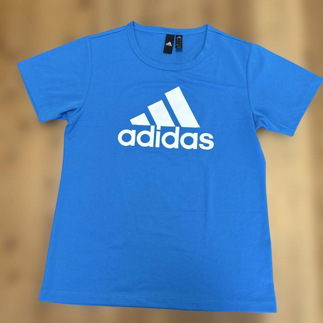 adidas 半袖 Tシャツ 水色 新品 Lsize アディダスオリジナルス 半袖 ワッフル Tシャツ 水色