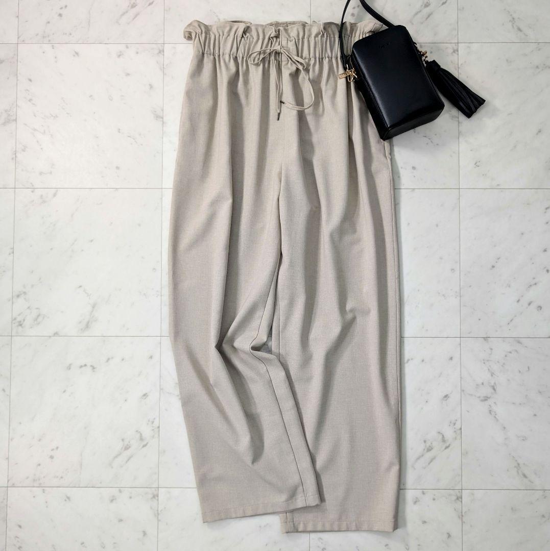 ジャーナルスタンダード ポリエステルカナパギャザーパンツ サイズ40 極美品