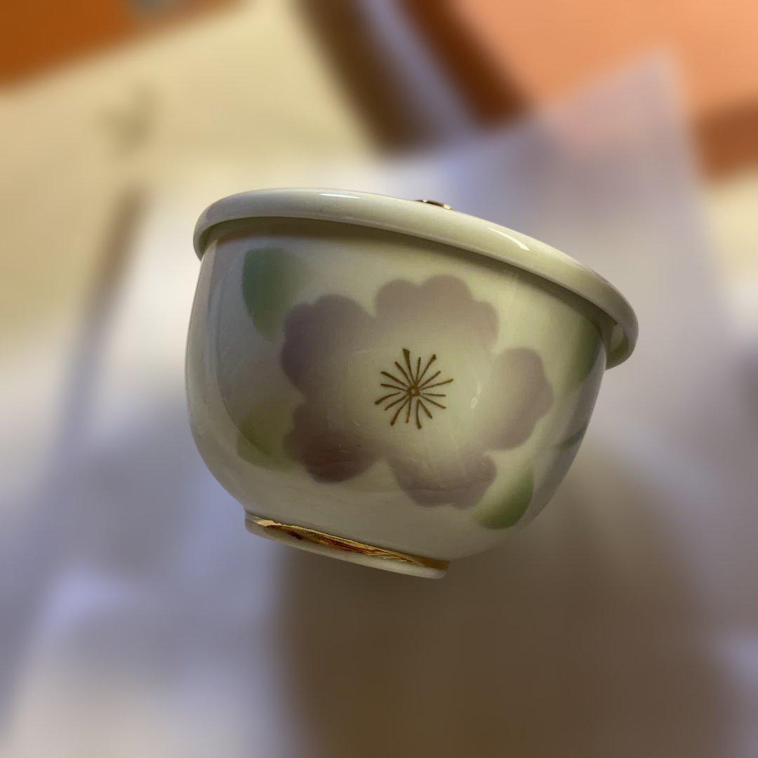 新品　未使用　有田　花だより　ルリ　汲み出し揃い5客セット　急須　湯呑み