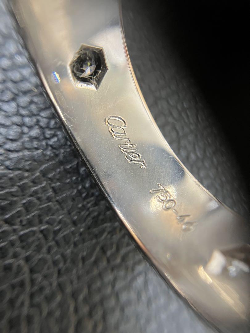 Cartier カルティエ ラブリング ハーフダイヤ 750WG 3P #46