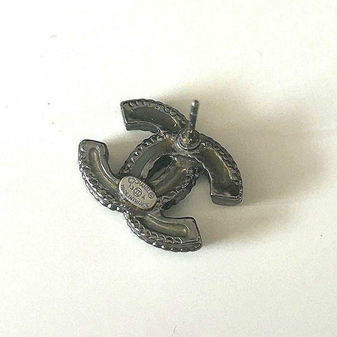 【正規品・送料込】CHANEL シャネル ココマークピアス シルバー