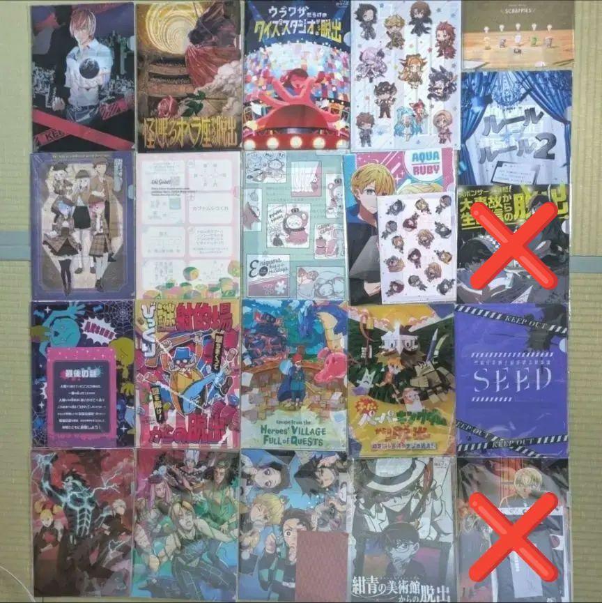SCRAP 謎付きクリアファイル 8種まとめ売り 持ち帰り謎 リアル脱出ゲーム