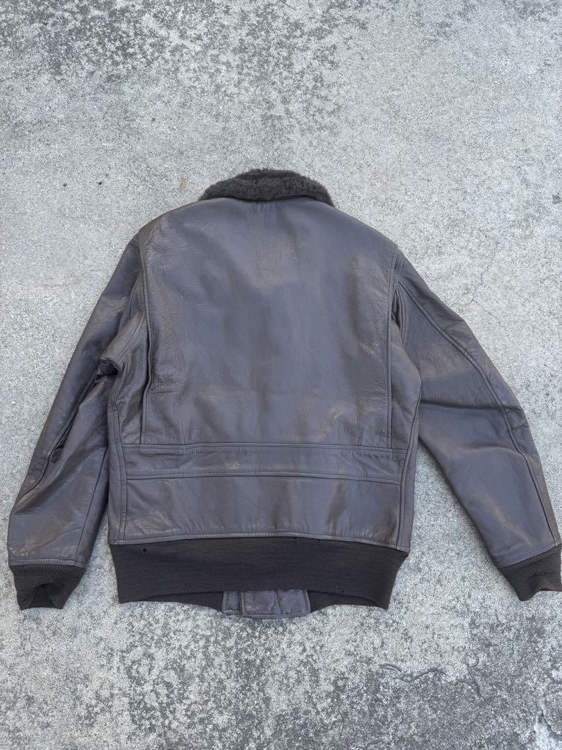 美品　US NAVY 実物　希少 黒タグ　70s G-1 38