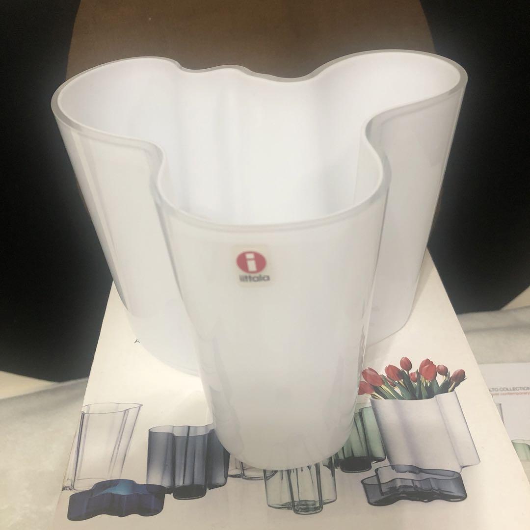 イッタラ 未使用 120mm 花瓶 iittala アアルト 白 ホワイト