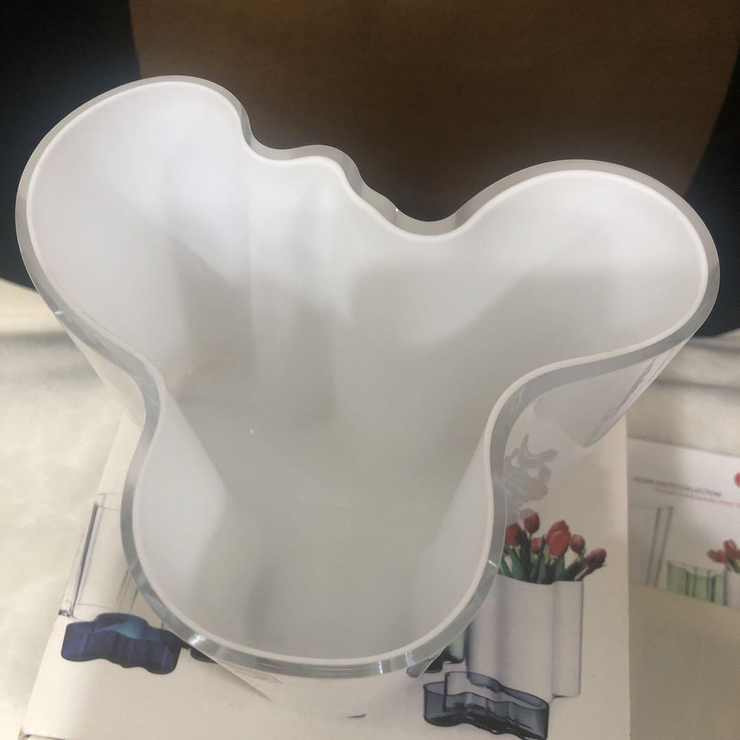 イッタラ 未使用 120mm 花瓶 iittala アアルト 白 ホワイト