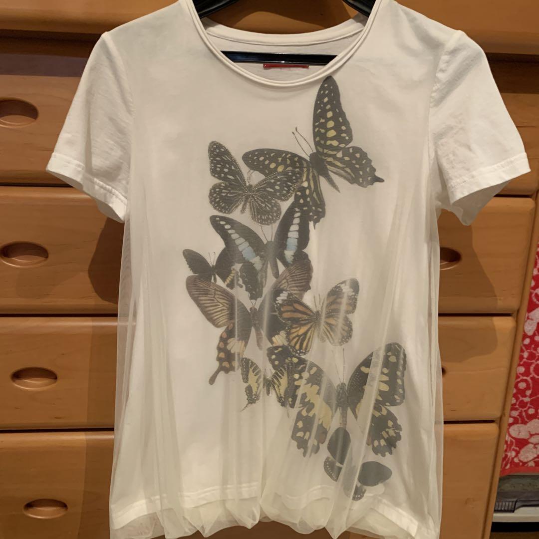 VIVIENNE TAM チュール蝶Tシャツ