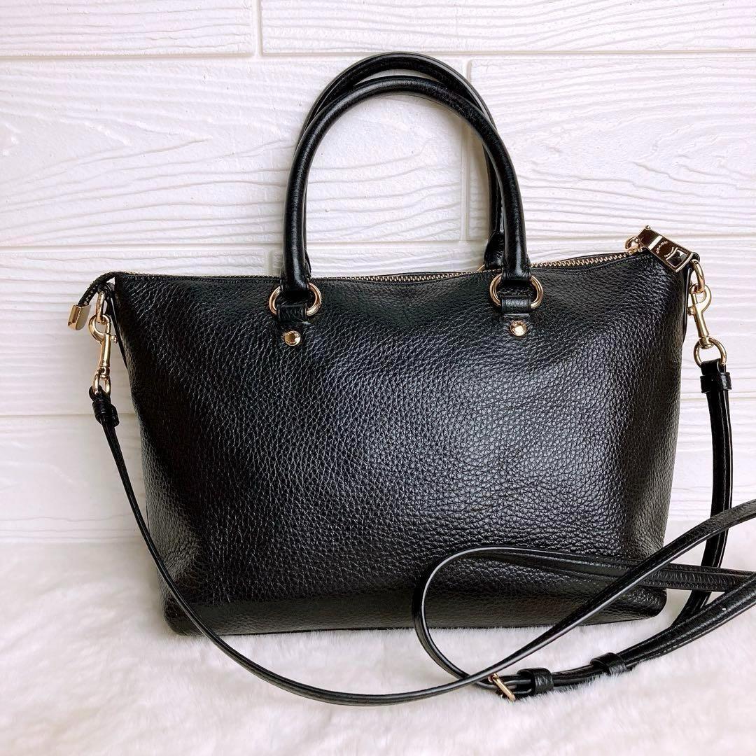 ★美品★ COACH コーチ 2WAY レザー ショルダーバッグ シボ革 COACH コーチ 2way ショルダーバッグ レザー バッグ シボ革