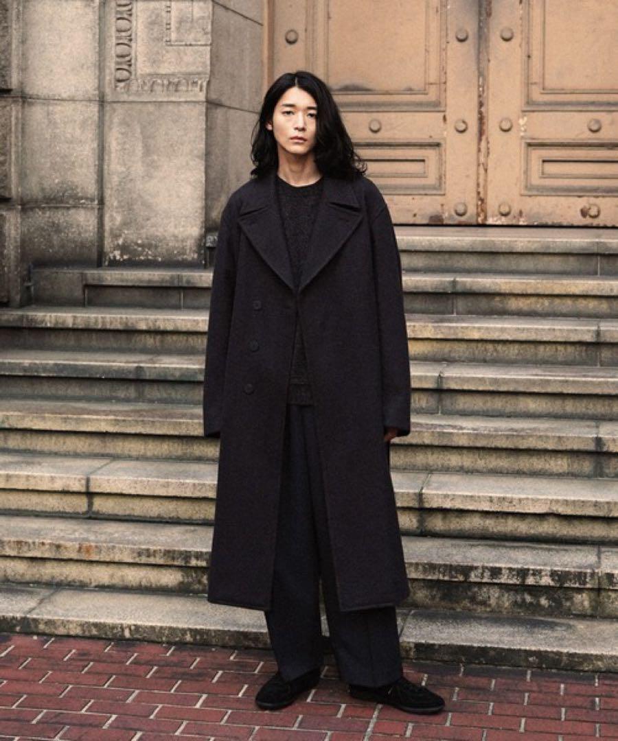 SMOOTH HERRINGBONE MAXI OVER COAT コート