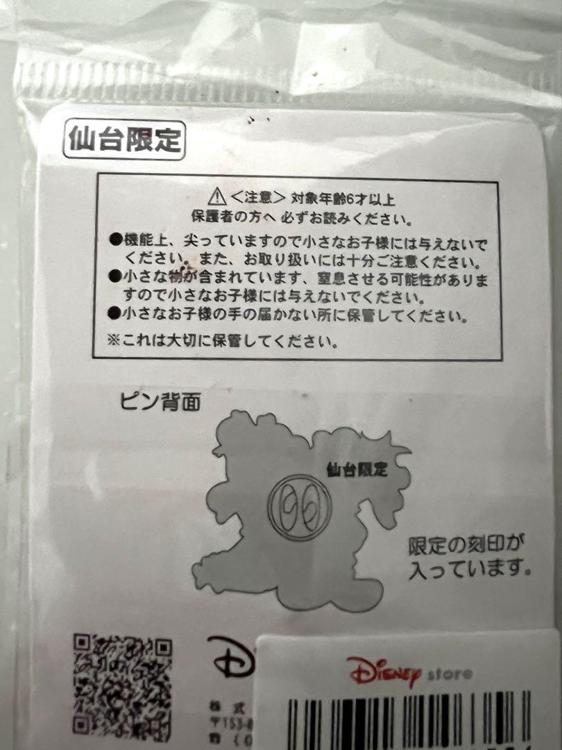 【新品・未使用】ディズニー　地域限定　ミッキーとミニー ピンバッジセット