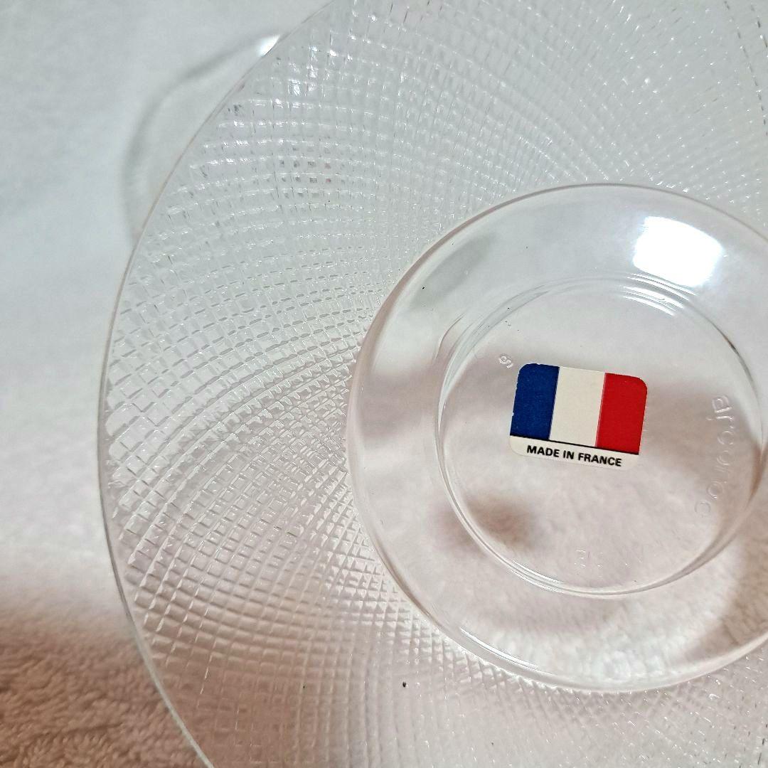 【新品・未使用】ガラス製品カップ&ソーサー2セットarcorocフランス製