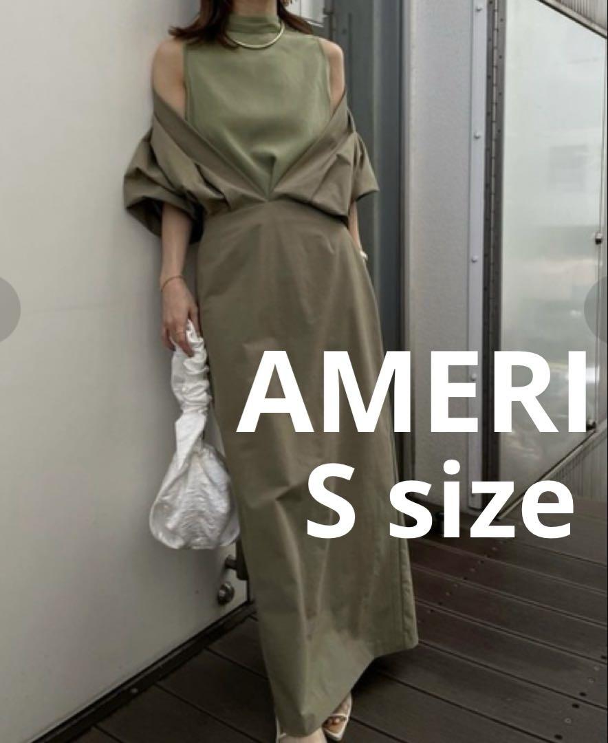 アメリ　MEDI OFF SHOULDER PUFF SLEEVE DRESS