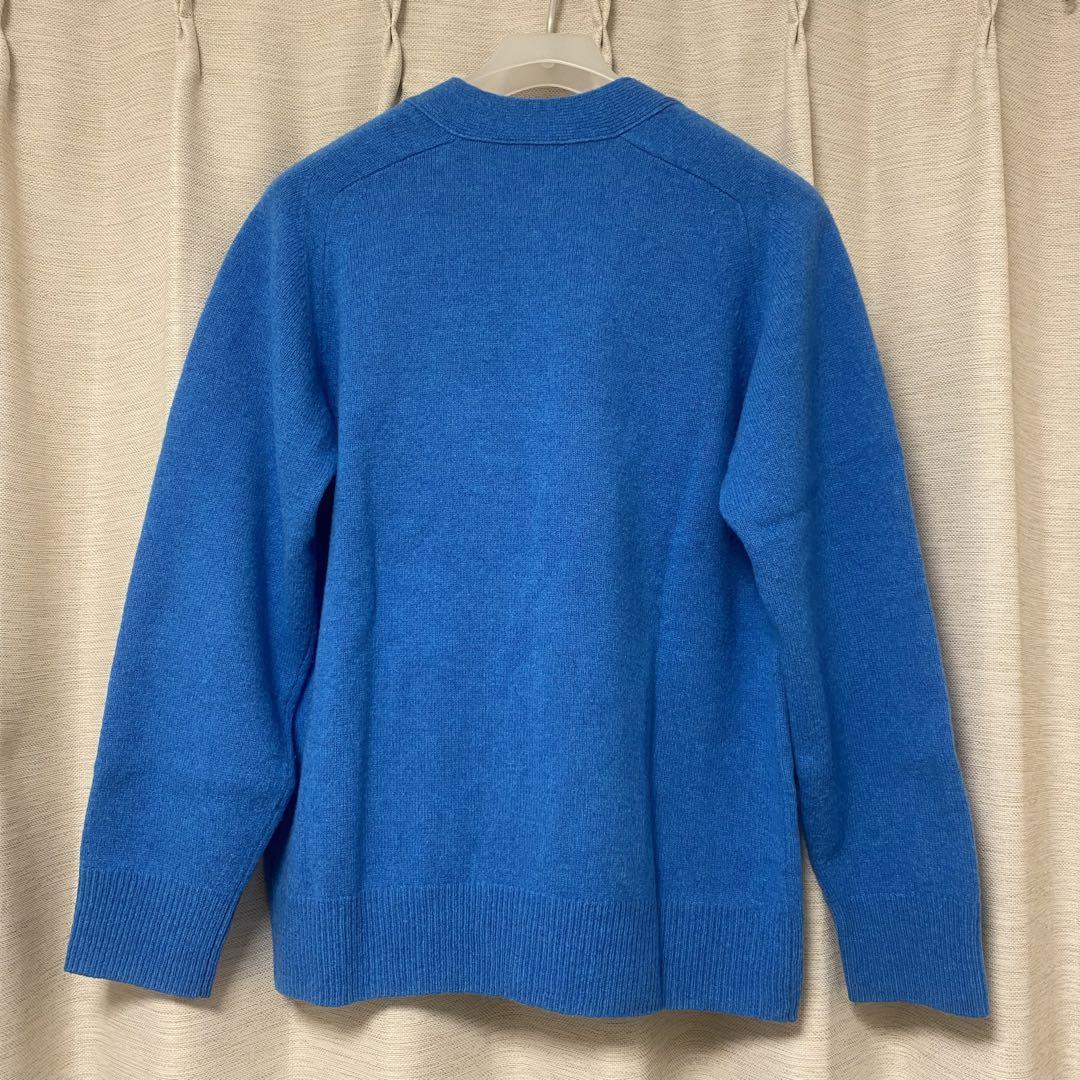 15日21時まで値下げ/美品 YLEVE ウール ニット カーディガン ブルー
