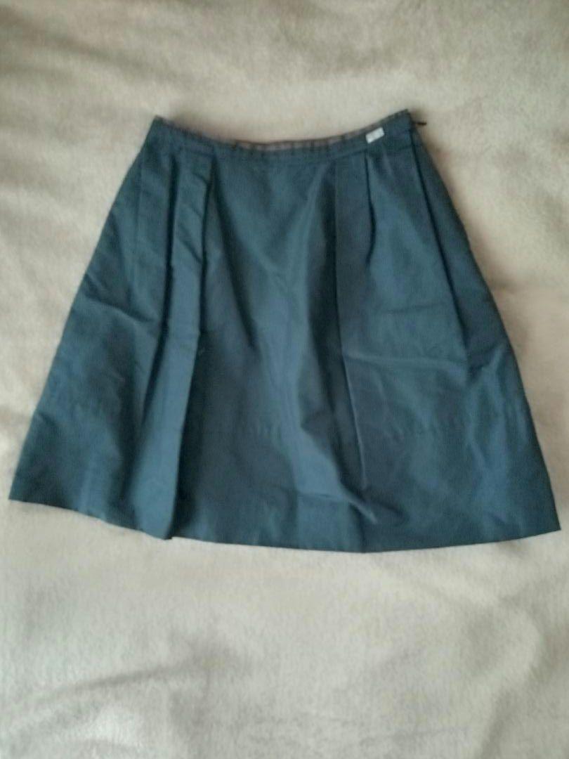 フォクシー FOXEY シルク フレア タックスカート