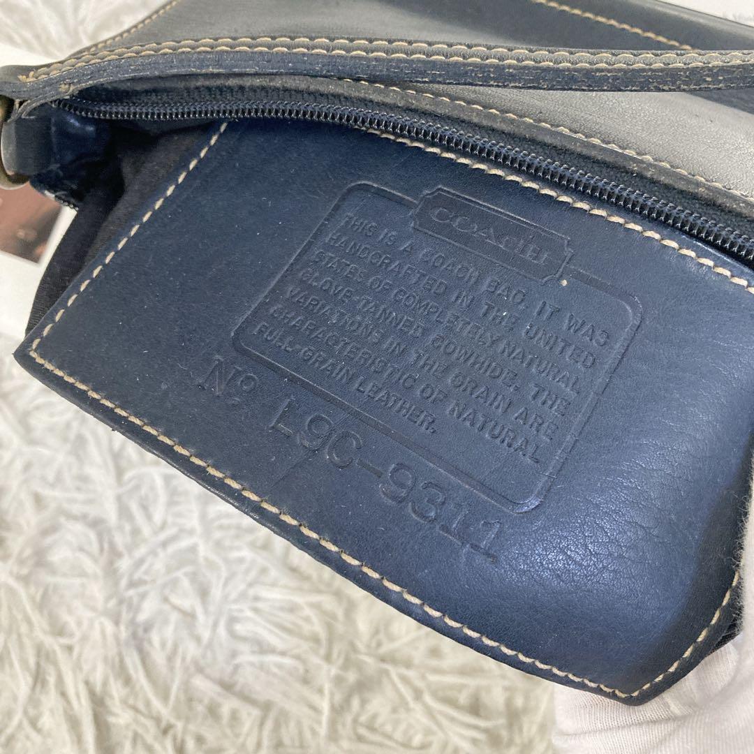 希少 vintage coach old navy ネイビー アクセサリーポーチ