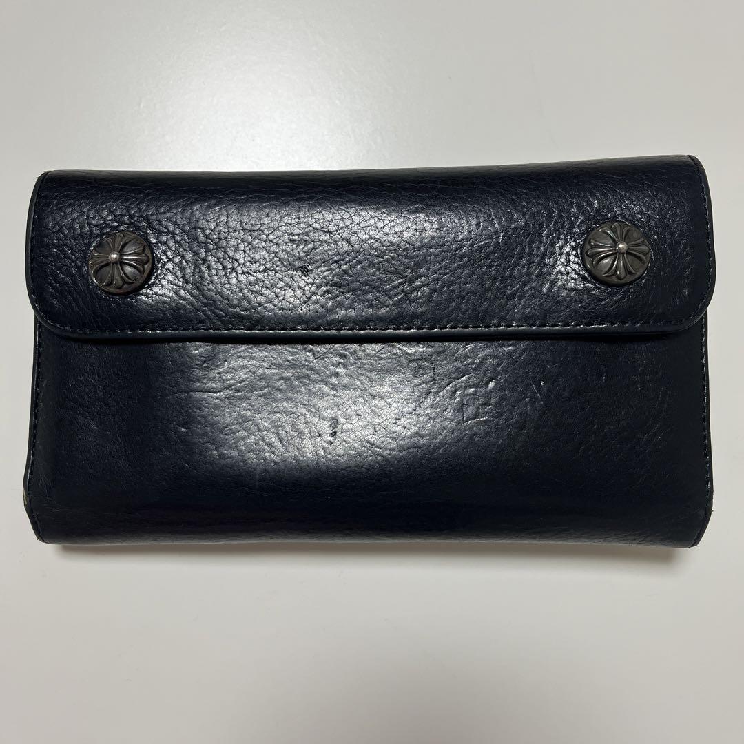今週限定お値下げしますCHROME HEARTS/クロムハーツ ウェーブ　長財布