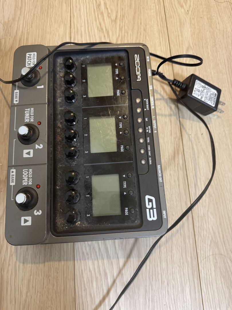 た*ん様 Zoom G3 ギターエフェクター 【アダプター付き、動作確認済み】