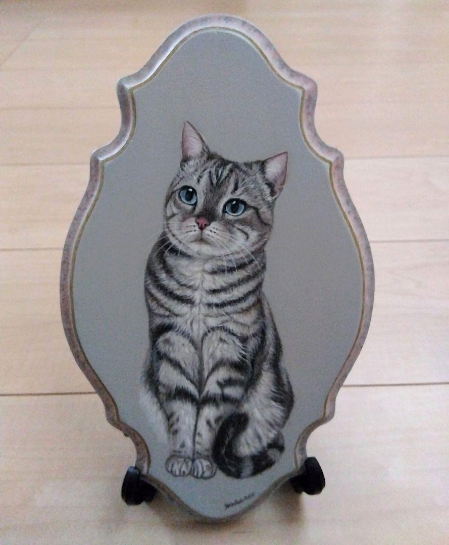 トールペイント作品：お出迎えネコちゃん