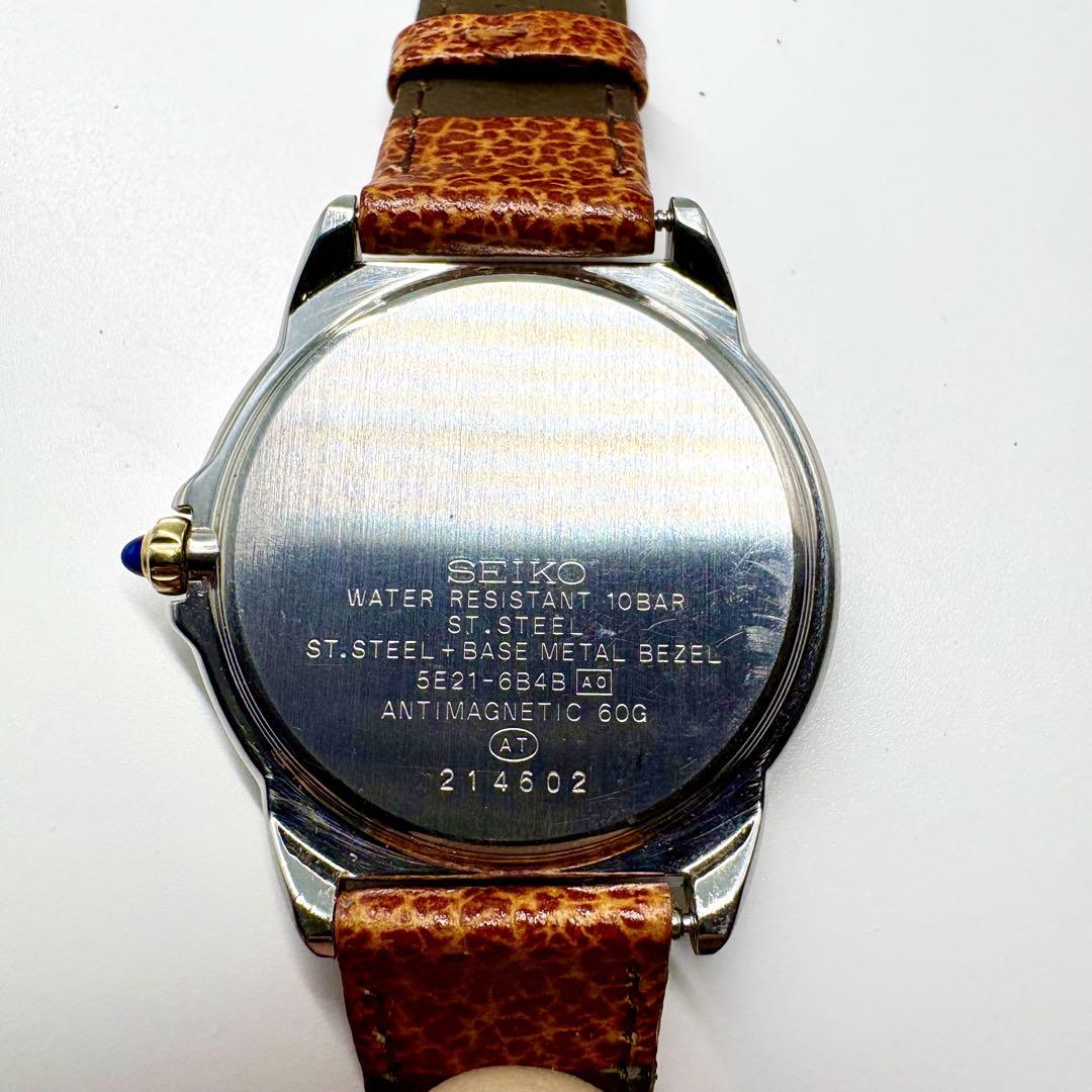 稼働品 SEIKO プレサージュ クォーツ 電池交換済 日本製 腕時計 ゴールド