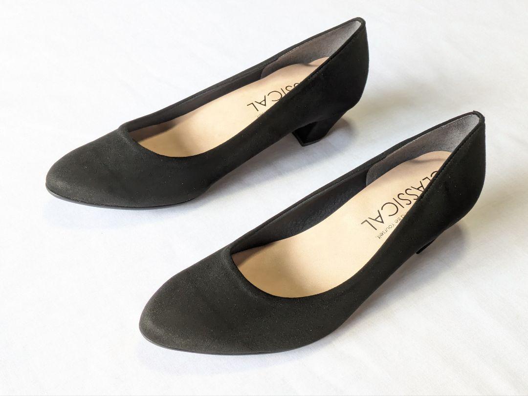 ファルファーレクラシカル 25.5 未使用 ミドルヒール パンプス