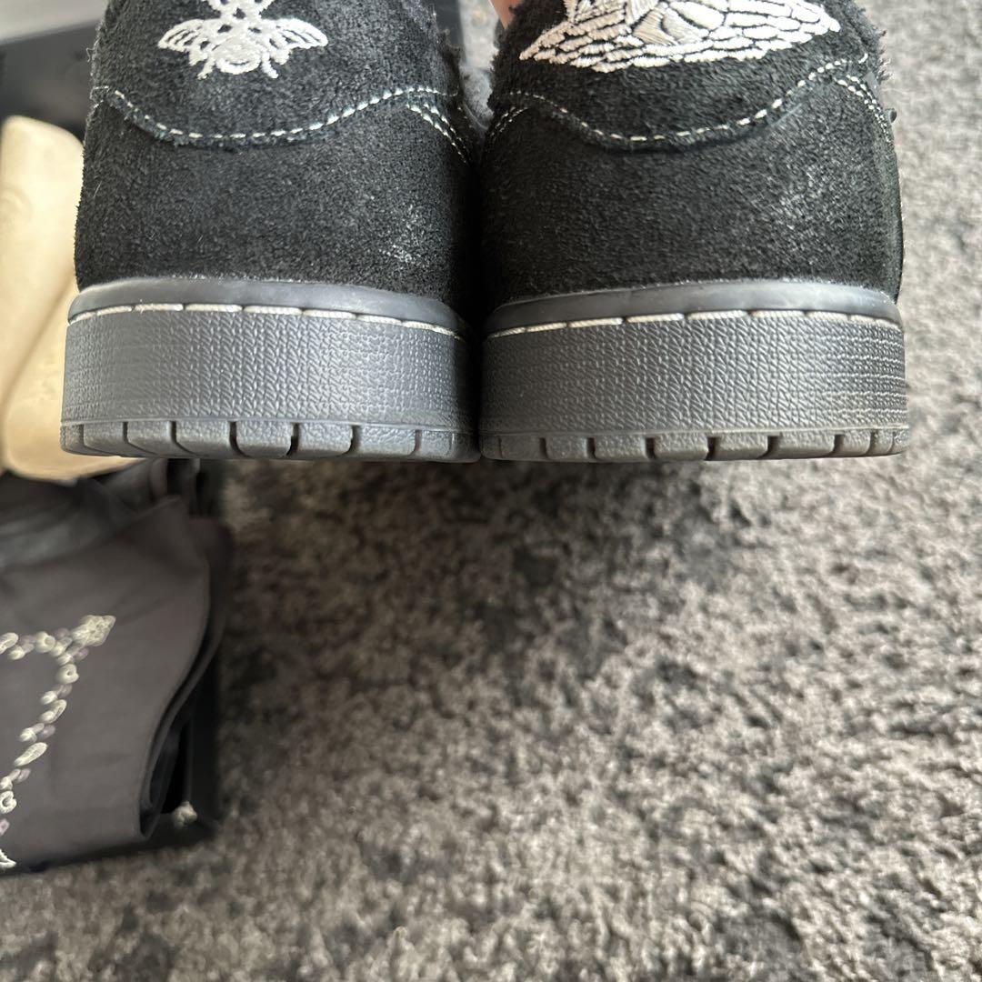 靴 Travis Scott Jordan 1 Low Black Phantom