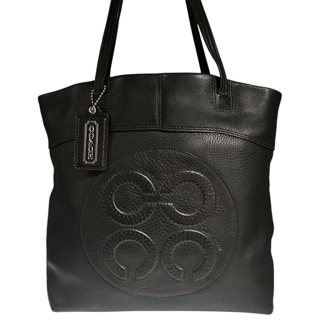 美品】COACH トートバッグ ジュリア 14967 A4可 シボ革 焦茶
