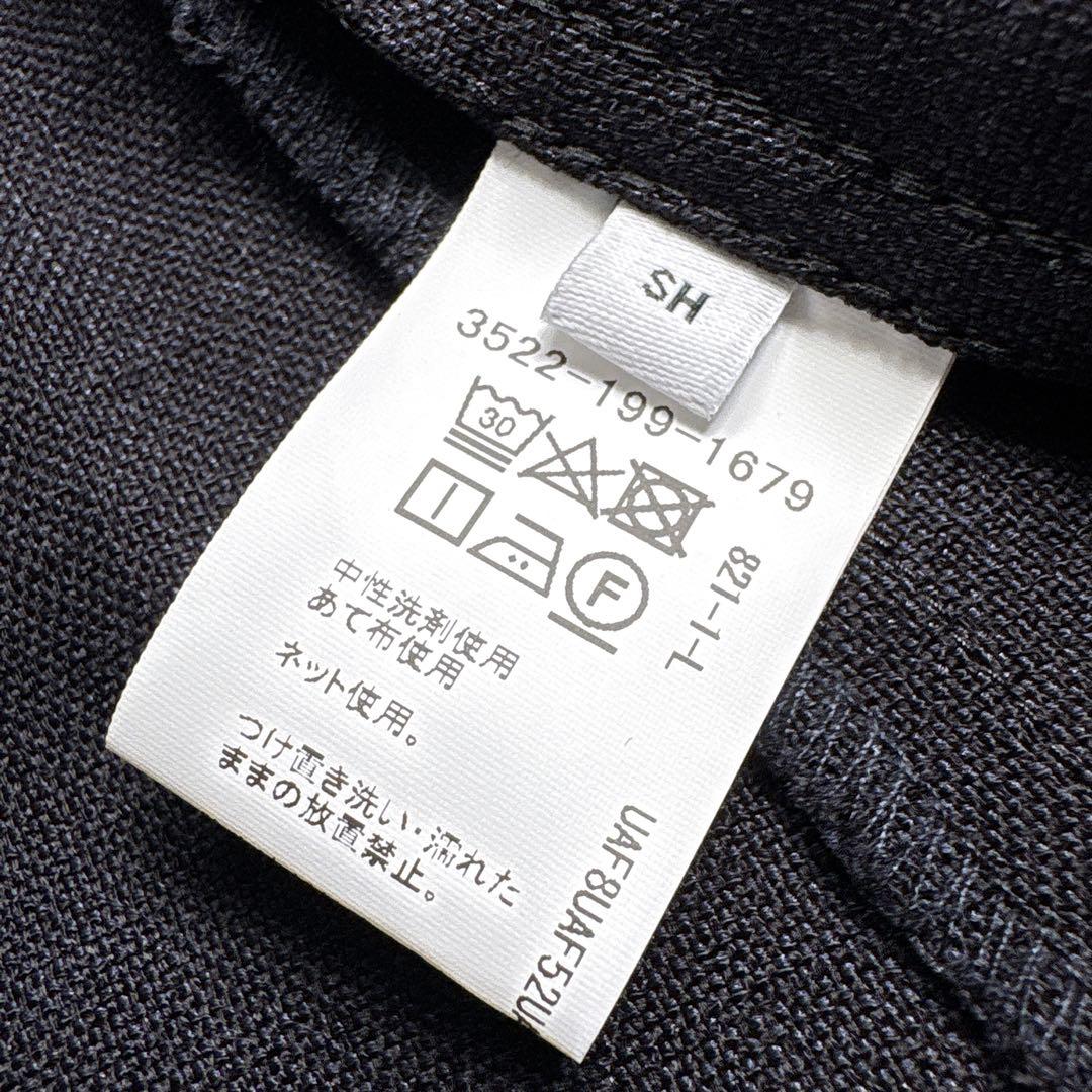 美品 green label relaxing リネンライクダブルジャケット 紺