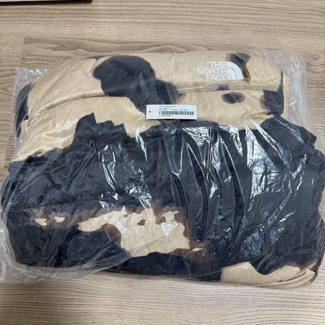 ジャケット・アウター supreme breached denim nuptse jacket M