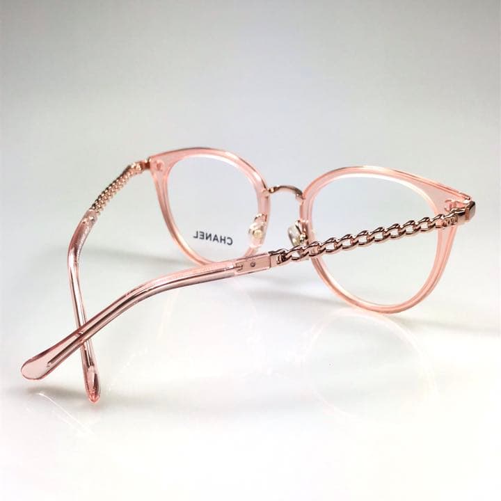 CHANEL 眼鏡用フレーム 新作 チェーンタイプココマーク付クリスタル