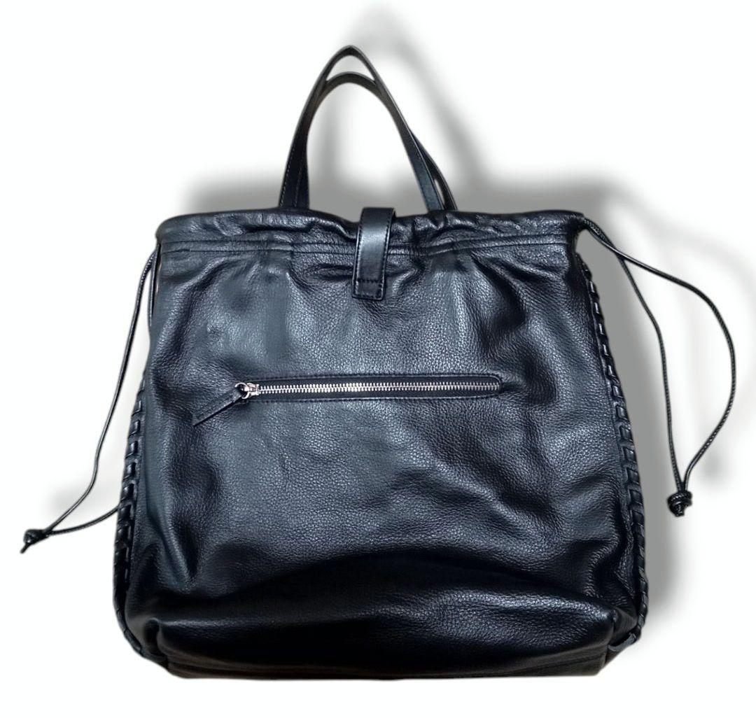 【earPAPILLONNER】 美品 イアパピヨネ 巾着バックル レザーバッグ