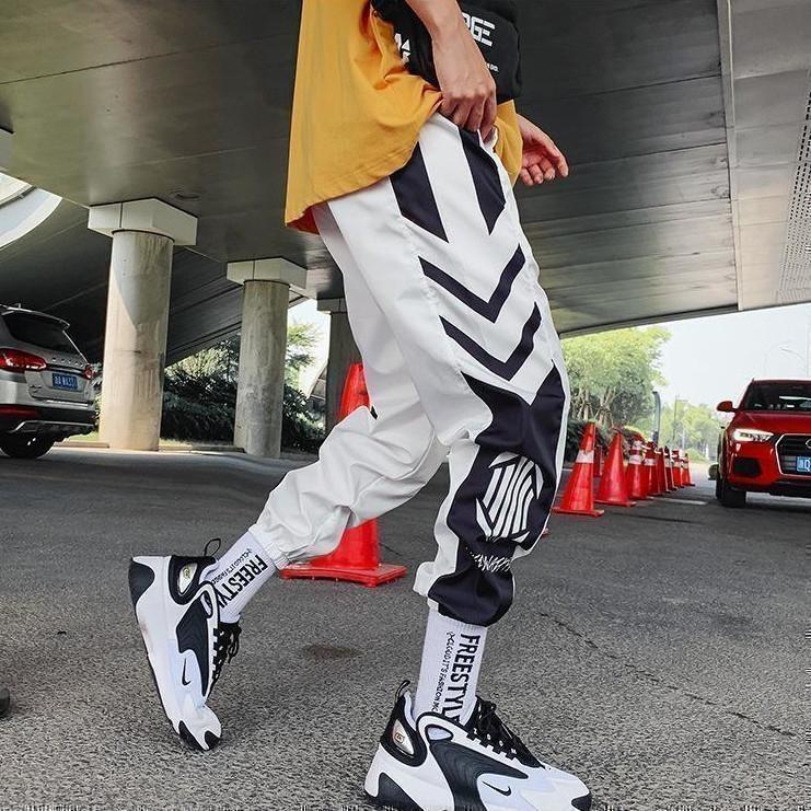 ストリートパンツ ジョガーパンツ 韓国 ストリート メンズ 白 Xl 想像を超えての