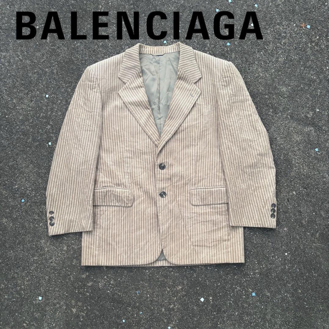 BALENCIAGA vintage コーデュロイテーラードジャケット ベージュ