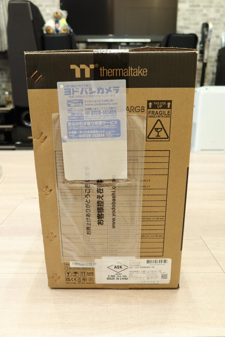 サーマルテイク View 170 TG ARGB Snow MicroATX
